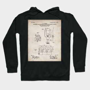 Electrician Patent - Maker Workshop Art - Antique Hoodie